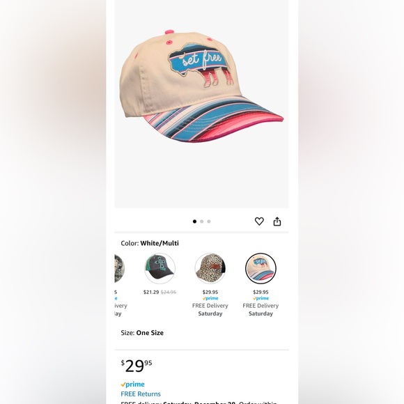 Cherished Girl Hat NWT - Picture 2 of 2